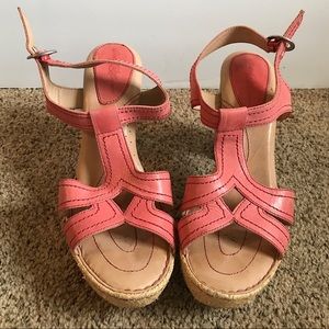 Born Crown Coral Platform Shanna Heel Size 8/39
